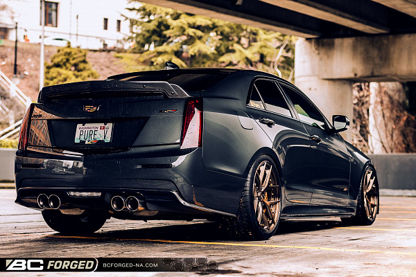 Фото дисков BC Forged HCS21 Глянцевая бронза на Cadillac ATS