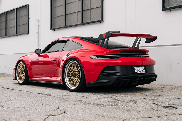 Фото дисков Brixton Forged TR20 Сатиновое золото на Porsche 911 VIII