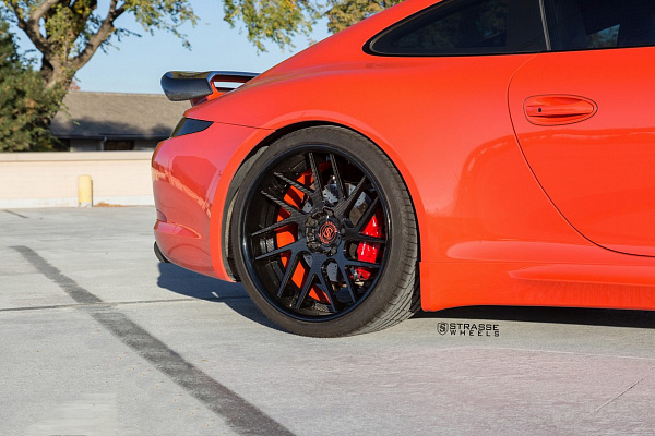 Фото дисков Strasse Wheels SM7T Deep Concave Другой цвет на Porsche 911 VII