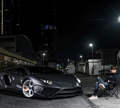 Фото дисков Brixton Forged NC01-R на Lamborghini Aventador
