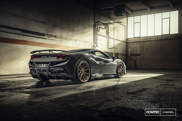 Фото дисков NOVITEC NF10 Сатиновая бронза на Ferrari F8