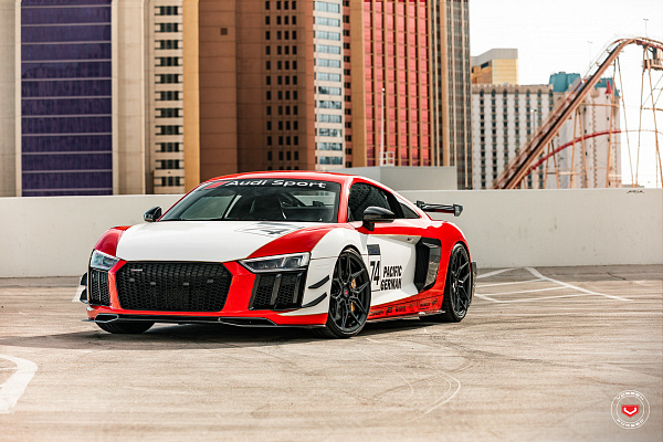 Фото дисков Vossen EVO-4R Черный сатин на Audi R8 (4S)