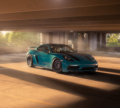 Фото дисков HRE 501 на Porsche Cayman III
