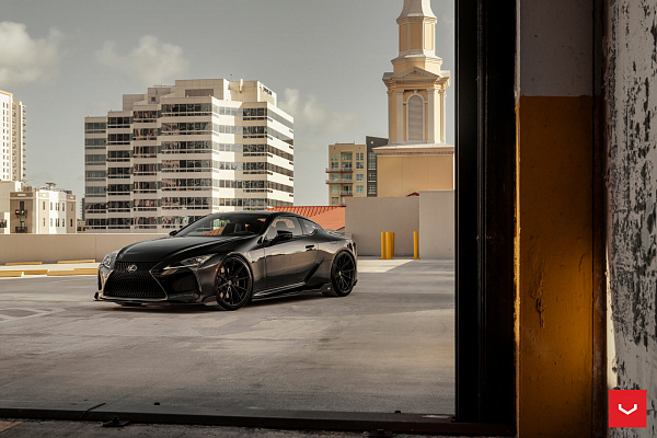 Фото дисков Vossen HFX-2 (5-Lug) Черный сатин на Lexus LC 500