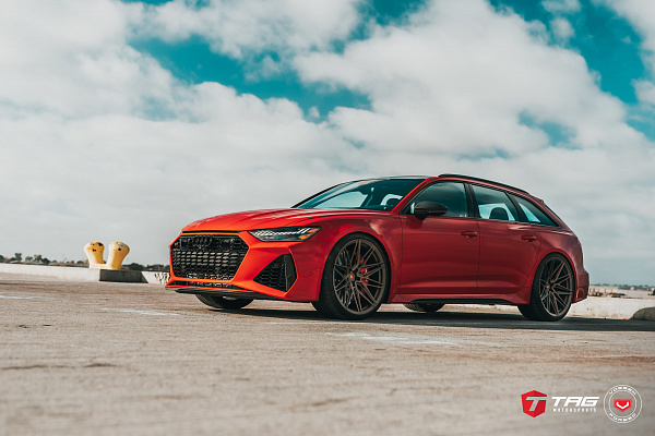 Фото дисков Vossen EVO-5R Сатиновая бронза на Audi A/RS 6 (C8)