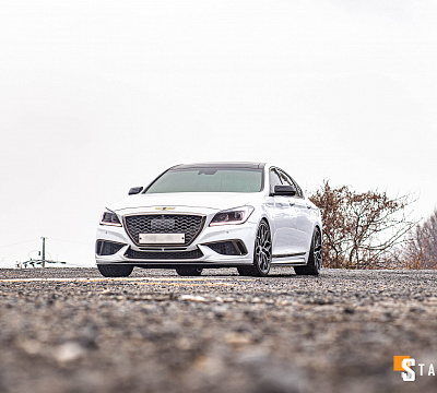 Фото дисков Vossen HF-2 на Genesis G80 I
