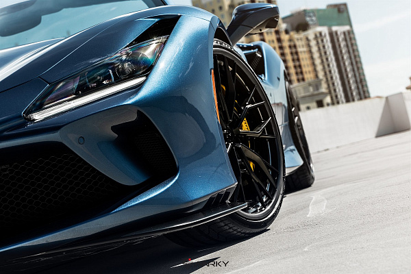 Фото дисков Anrky S3-X5 Черный сатин на Ferrari F8