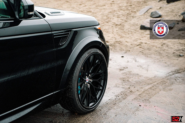 Фото дисков HRE S200H Черный сатин на Range Rover Sport II