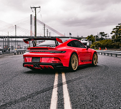 Фото дисков Brixton Forged TR20 на Porsche 911 VIII