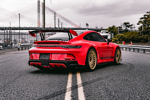 Фото дисков Brixton Forged TR20 Сатиновое темное золото на Porsche 911 VIII