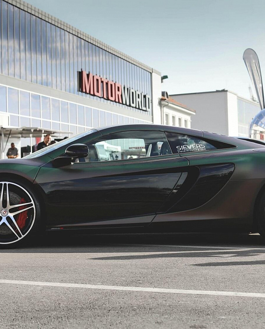 Фото дисков P107 Алмазная проточка на McLaren 650S