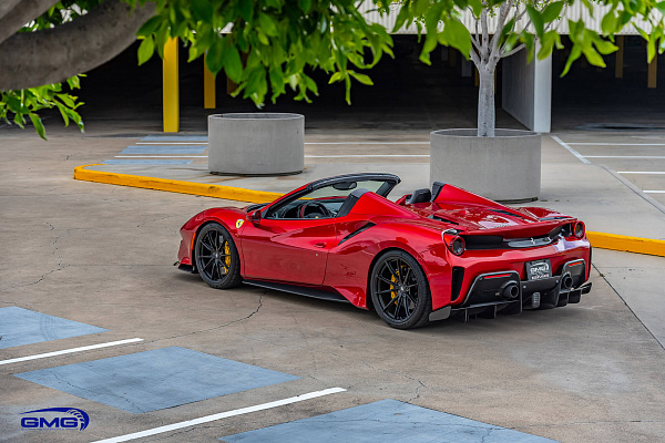 Фото дисков HRE P104SC Черный сатин на Ferrari 488