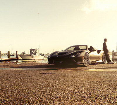 Фото дисков Vossen LC3-02 на Ferrari F8
