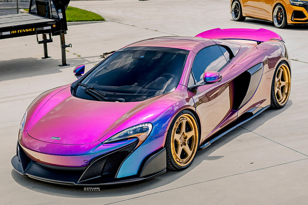 Фото дисков Strasse Wheels SV5 Deep Concave Duoblock Глянцевая бронза на McLaren 650S