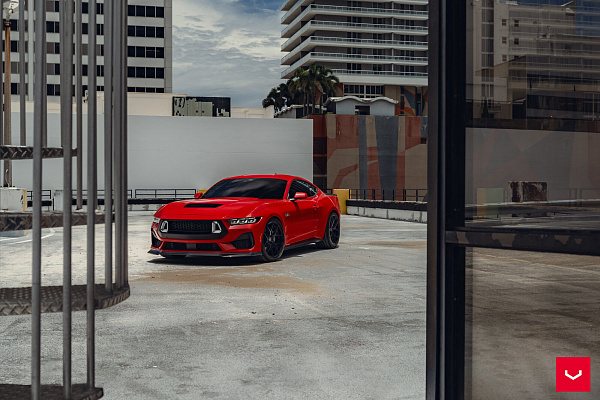 Фото дисков Vossen HF-5 Черный сатин на Ford Mustang VII
