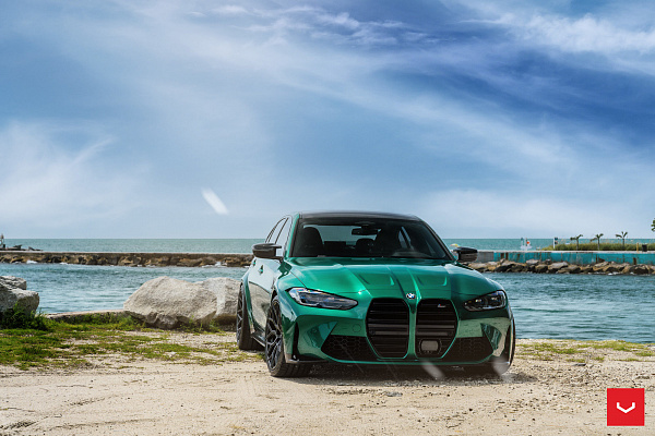 Фото дисков Vossen HF-2 Черный сатин на BMW 3/M3 (G2x/G80)