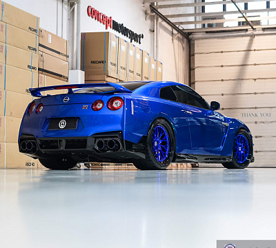 Фото дисков HRE 520 на Nissan GT-R