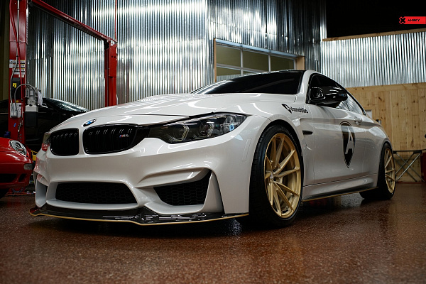 Фото дисков Anrky AN13 Глянцевая шампань на BMW 4/M4 (F32/F82)