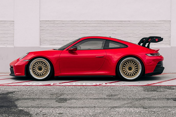 Фото дисков Brixton Forged TR20 Сатиновое золото на Porsche 911 VIII
