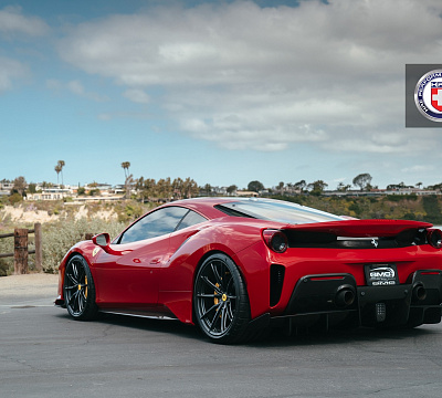 Фото дисков HRE P104SC на Ferrari 488