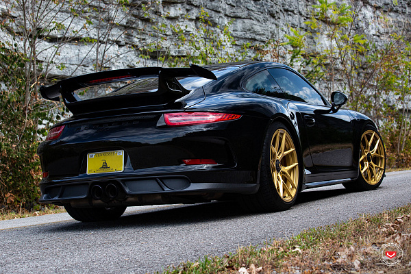 Фото дисков Vossen S21-01 Глянцевое золото на Porsche 911 VII
