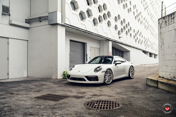 Фото дисков Vossen EVO-5R Полированный лак на Porsche 911 VIII