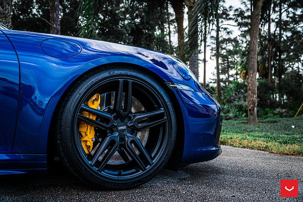 Фото дисков Vossen HF-1 Черный сатин на Porsche 911 VIII