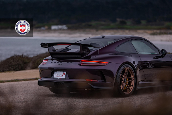 Фото дисков HRE P207 Сатиновая темная медь на Porsche 911 VII