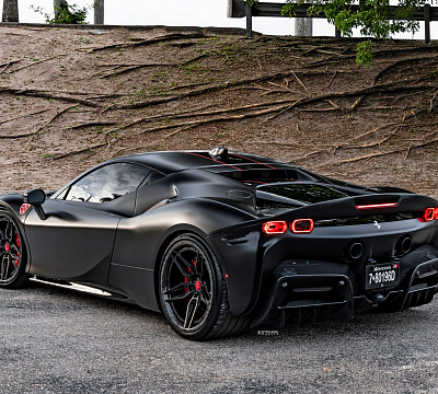 Фото дисков Strasse Wheels SV4-RS Deep Concave FS на Ferrari SF90