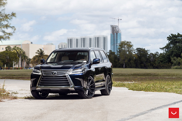 Фото дисков Vossen HF-3 Глянцевый темный лак на Lexus LX III
