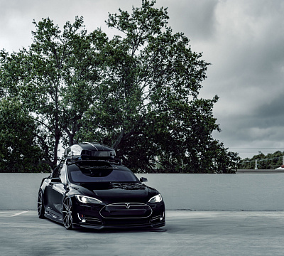 Фото дисков Vossen HF-3 на Tesla Model S