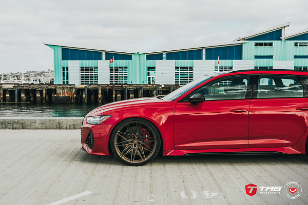 Фото дисков Vossen EVO-5R Сатиновая бронза на Audi A/RS 6 (C8)