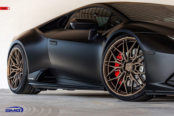 Фото дисков Anrky S1-X1 Сатиновая бронза на Lamborghini Huracan