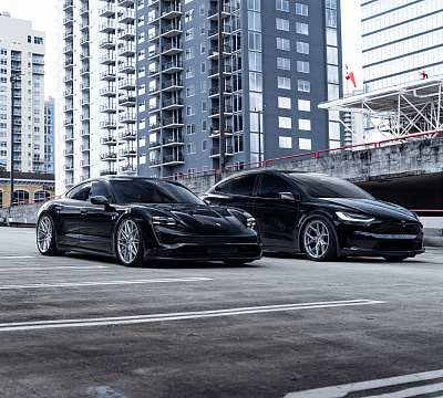 Фото дисков Vossen HF-7 на Porsche Taycan I