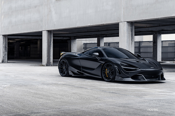 Фото дисков NOVITEC MC3 Черный сатин на McLaren 720S