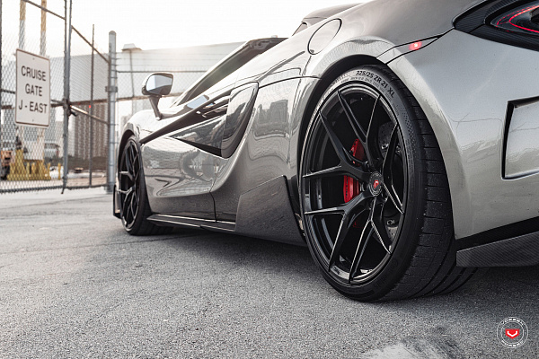 Фото дисков Vossen S21-01 Черный глянец на McLaren 570S