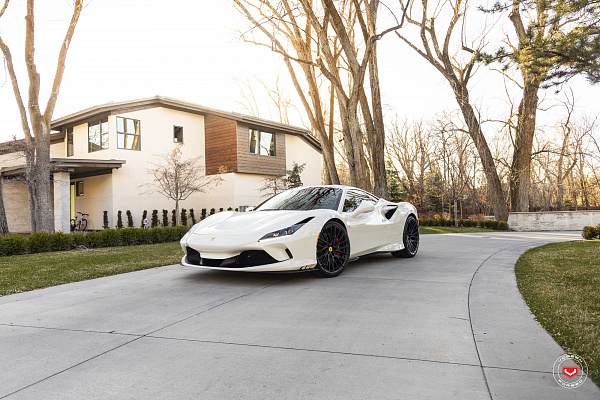Фото дисков Vossen EVO-6TR Черный сатин на Ferrari F8