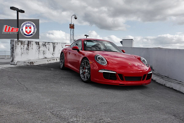 Фото дисков HRE P101 Глянцевый темный лак на Porsche 911 VII