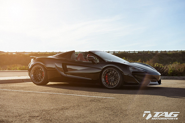 Фото дисков Anrky AN39 Черный сатин на McLaren 570S