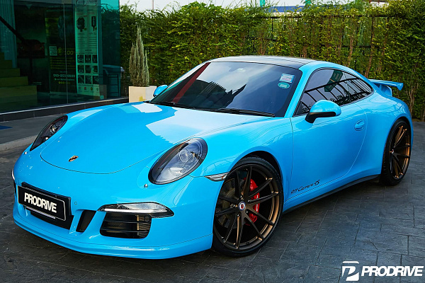 Фото дисков HRE P104 Сатиновая бронза на Porsche 911 VII