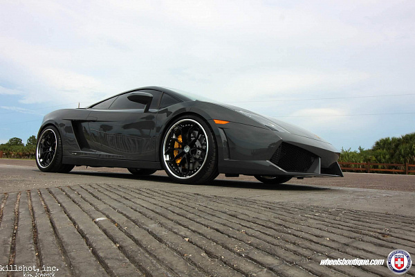 Фото дисков HRE S201 Черный глянец на Lamborghini Gallardo