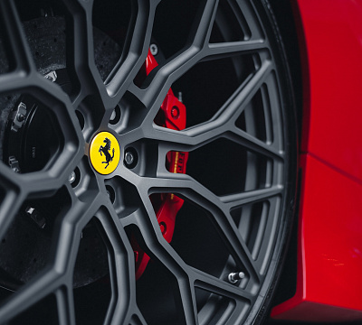 Фото дисков Vossen S17-01 на Ferrari F8