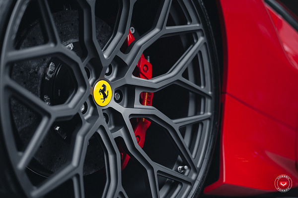 Фото дисков Vossen S17-01 Матовый графит на Ferrari F8