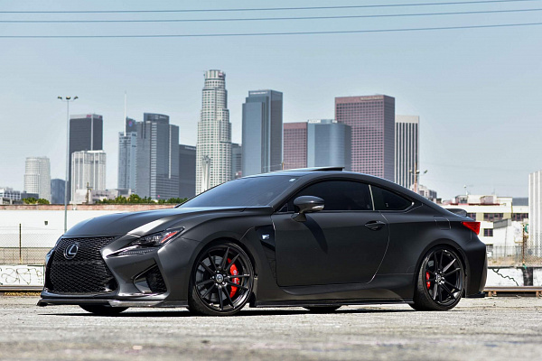 Фото дисков HRE FF04 Черный сатин на Lexus RC