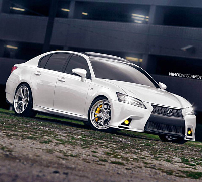 Фото дисков HRE S101 на Lexus GS IV