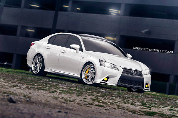 Фото дисков HRE S101 Сатиновый тонированный лак на Lexus GS IV