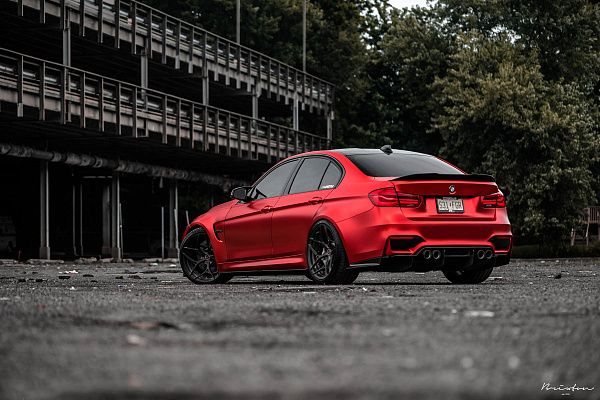Фото дисков Brixton Forged PF5 Сатиновый темный лак на BMW 3/M3 (F3x/F80)