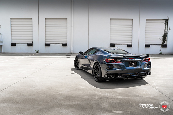 Фото дисков Vossen M-X4T Черный глянец на Chevrolet Corvette C8