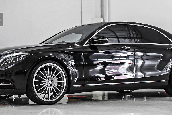 Фото дисков HRE 309M Серебро на Mercedes-Benz S-Class (W222, C217)
