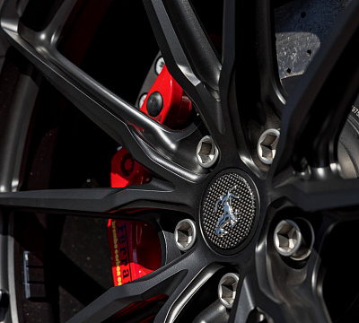 Фото дисков HRE P104SC на Ferrari 488